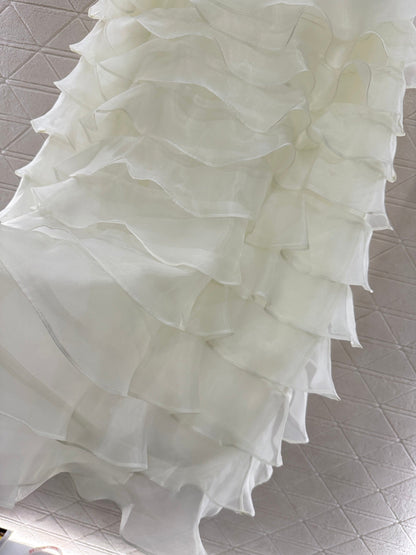 Cake multi-layer long gauze skirt