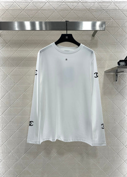 Loose logo long sleeved top
