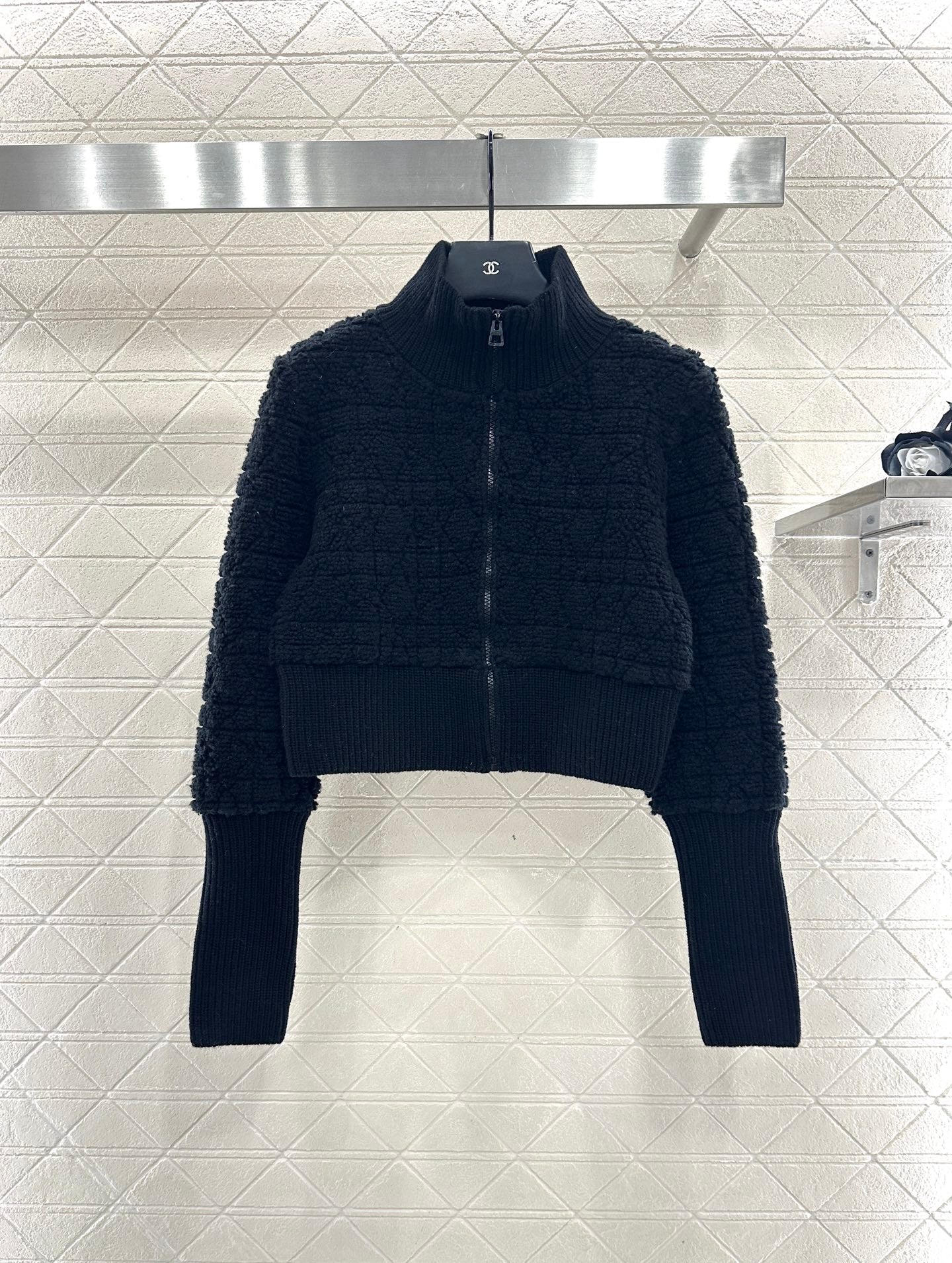 Tengge jacquard zipper jacket
