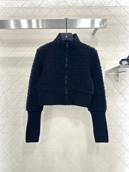 Tengge jacquard zipper jacket