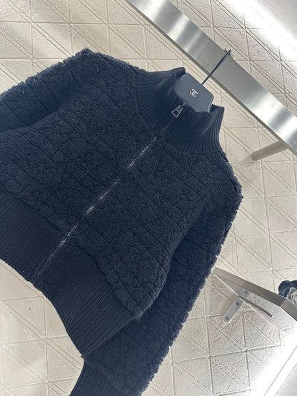 Tengge jacquard zipper jacket