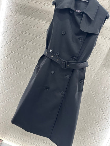 Collar waistband vest skirt
