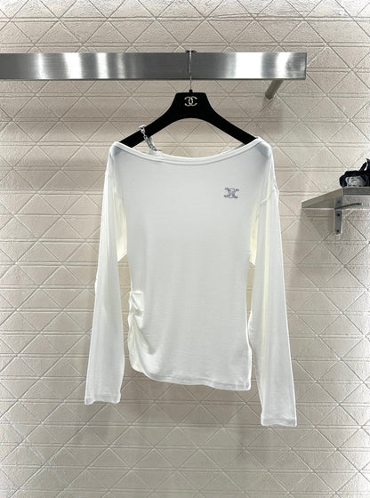 Single shoulder strap top