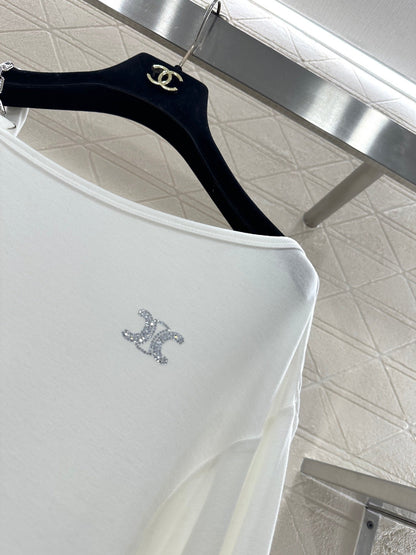 Single shoulder strap top