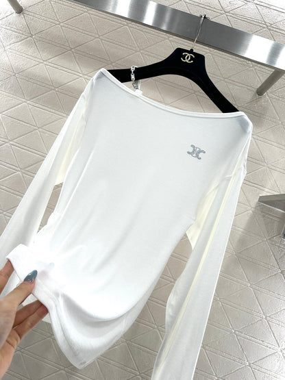 Single shoulder strap top