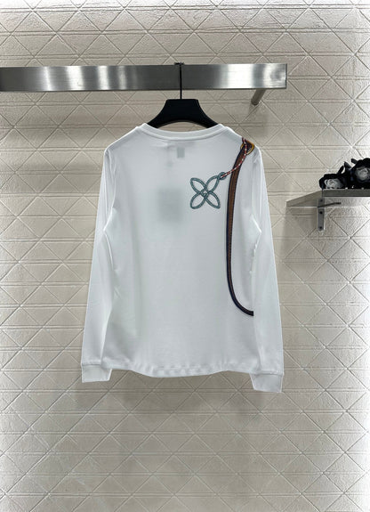 Chain printed long sleeved shirt