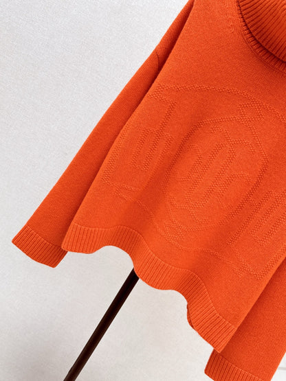 High neck cashmere sweater