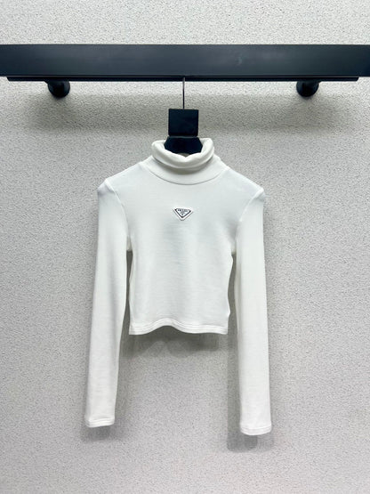 Triangle high neck base top