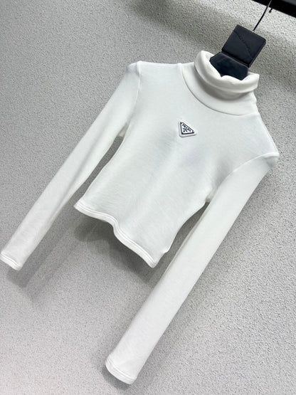 Triangle high neck base top