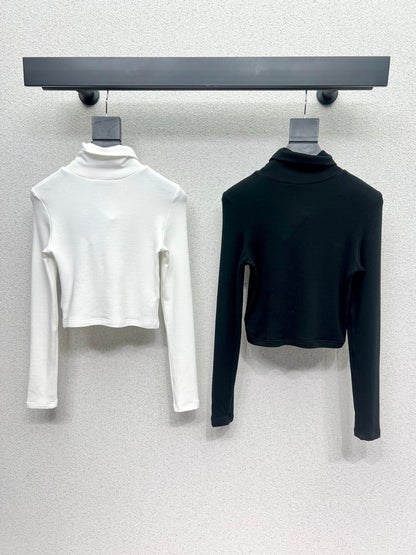 Triangle high neck base top