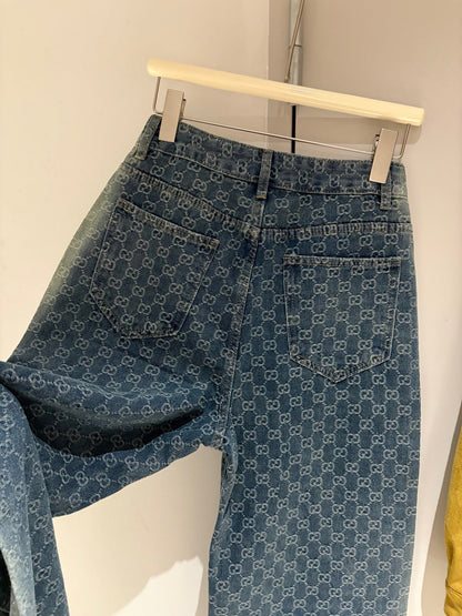 Full printed jeans