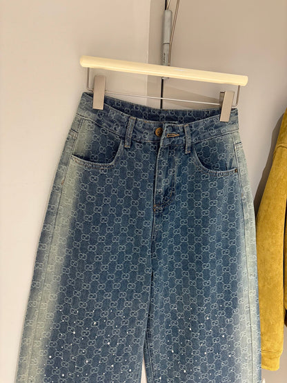 Full printed jeans
