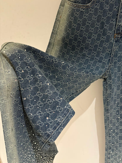 Full printed jeans