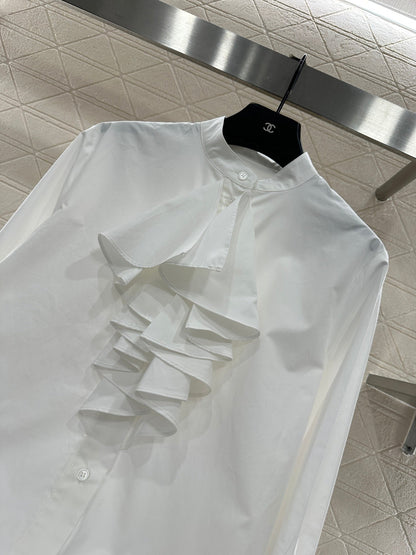 Stacked cake collar shirt