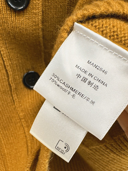 Cashmere wool stand collar jacket