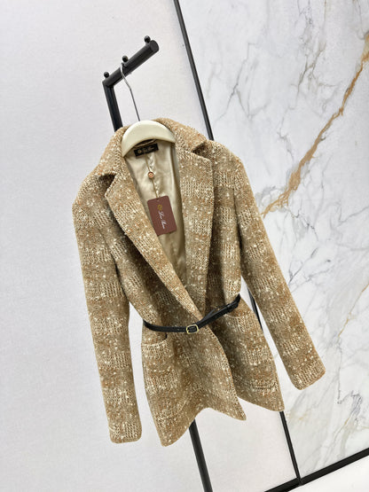 Wool plaid coat