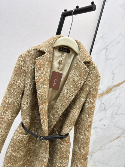 Wool plaid coat