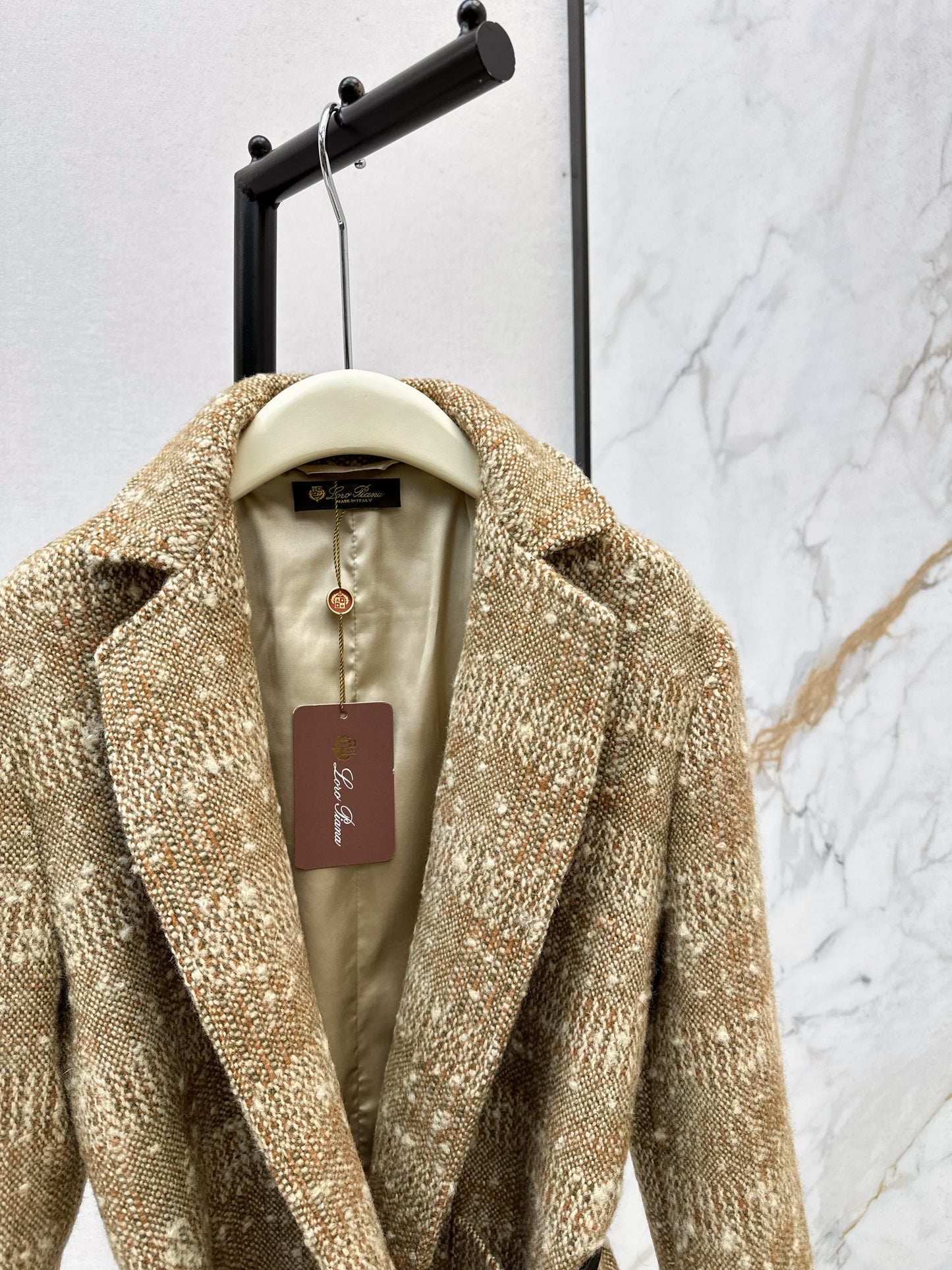 Wool plaid coat