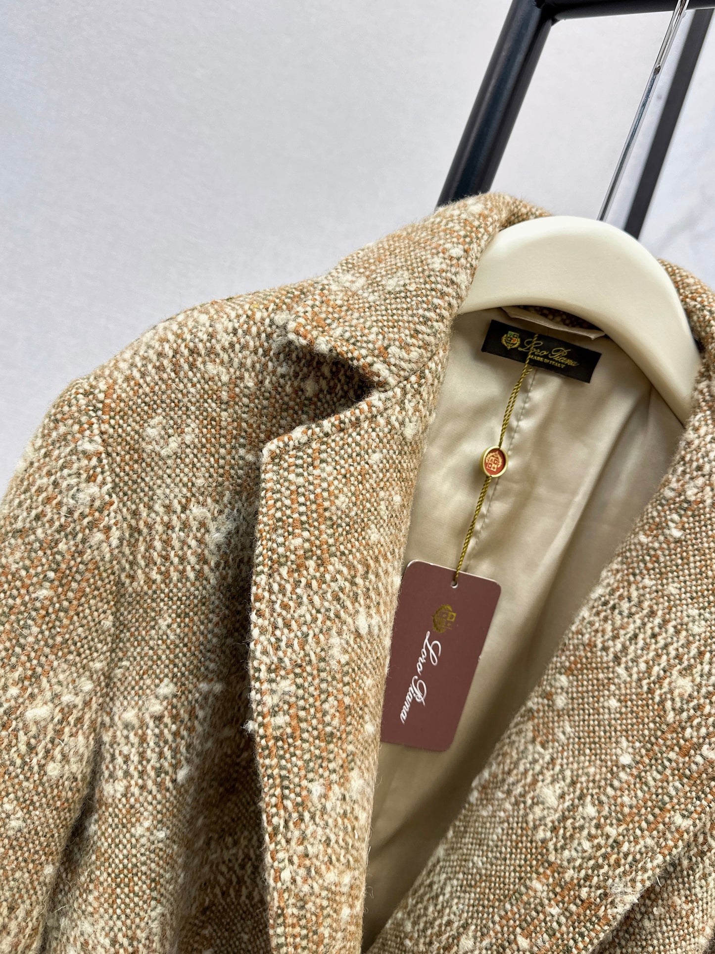 Wool plaid coat