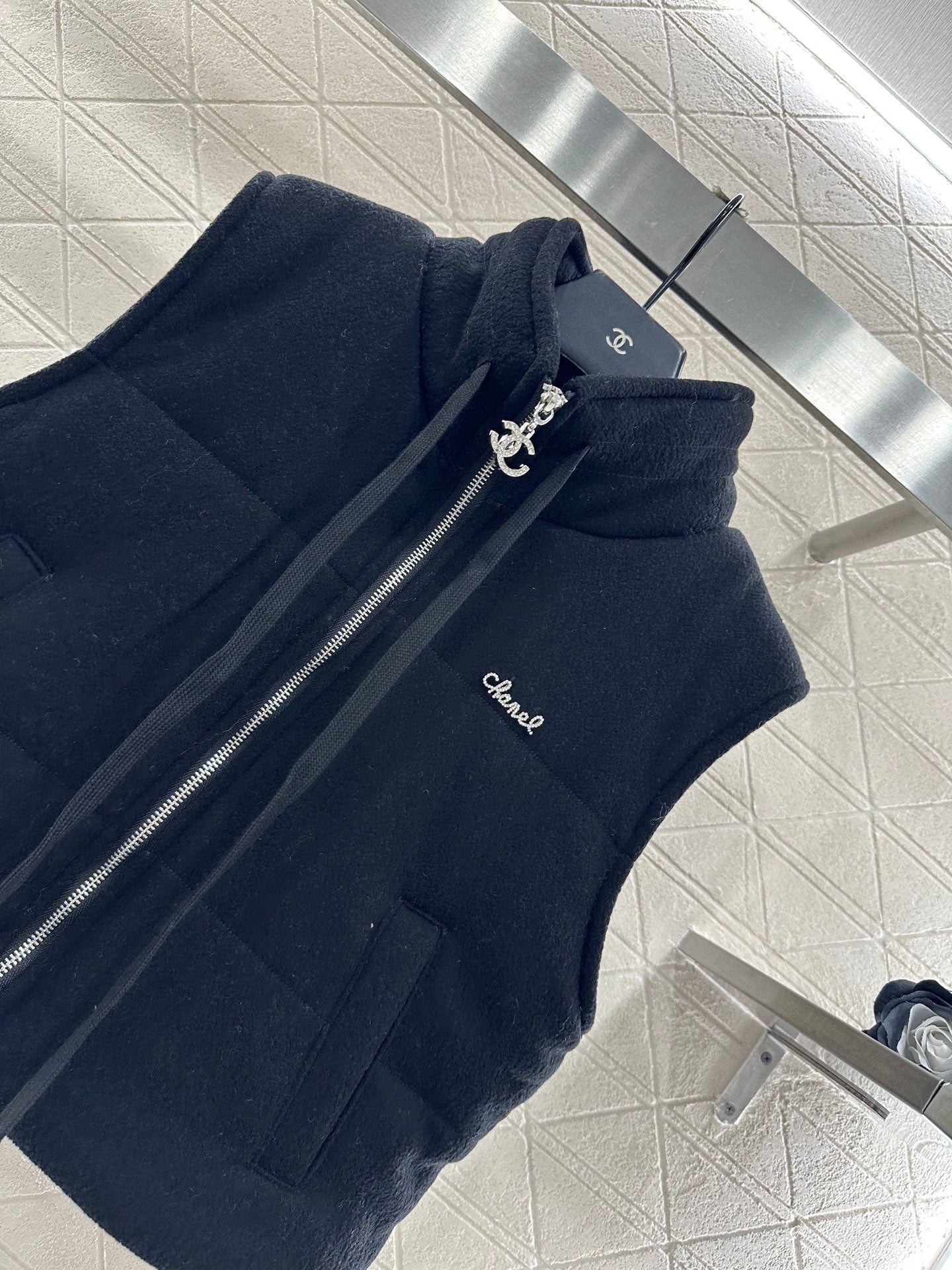 Hooded wool suit