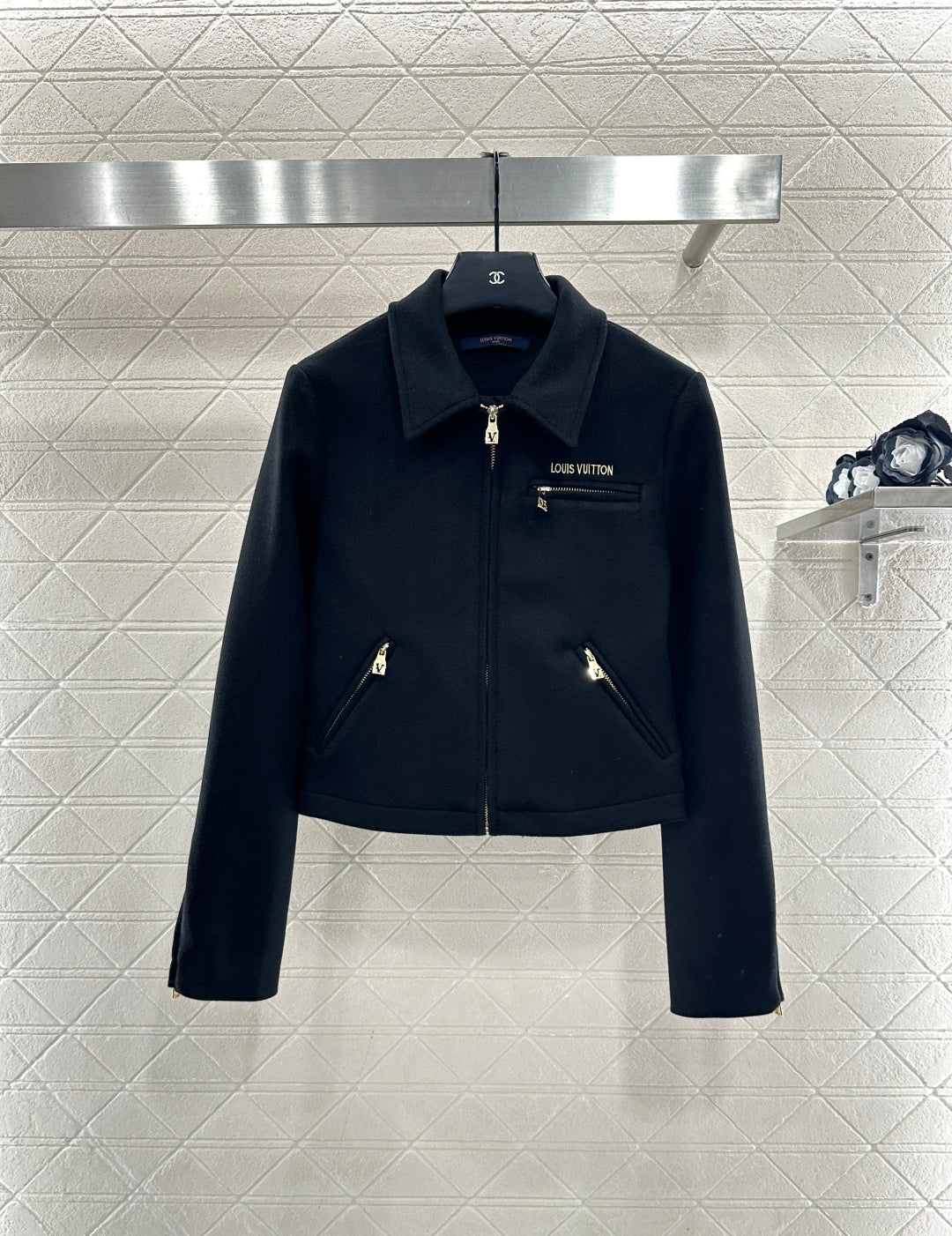Woolen lapel jacket jacket
