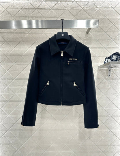 Woolen lapel jacket jacket