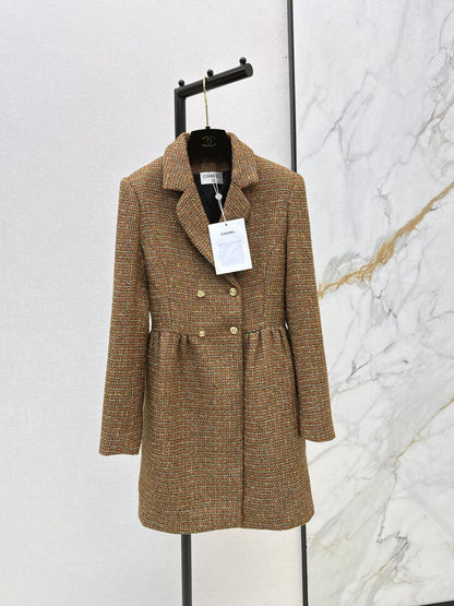 Vintage woven lapel dress