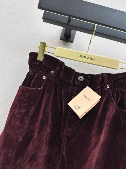 Velvet pants