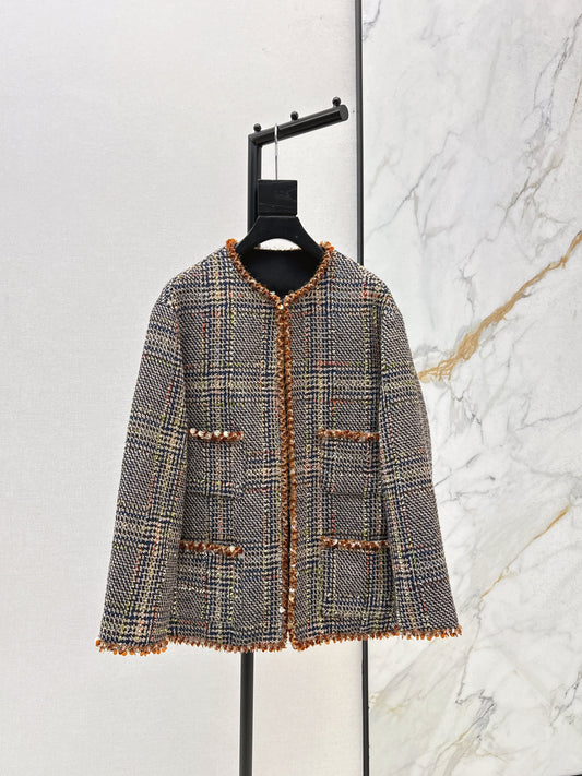 Woolen woolen white goose down jacket