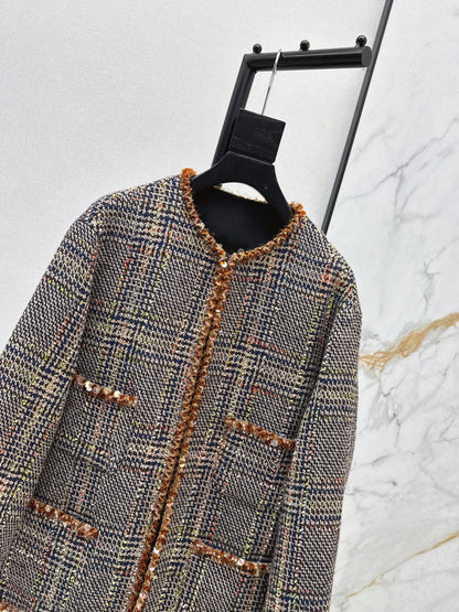 Woolen woolen white goose down jacket