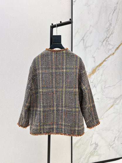 Woolen woolen white goose down jacket