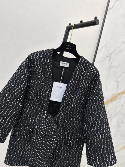 Wind glitter woven strap decorative jacket