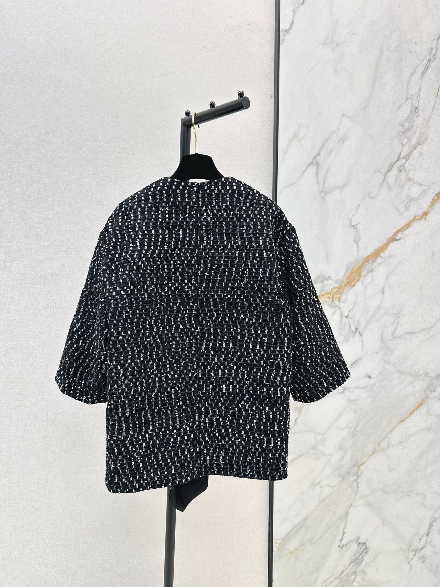 Wind glitter woven strap decorative jacket