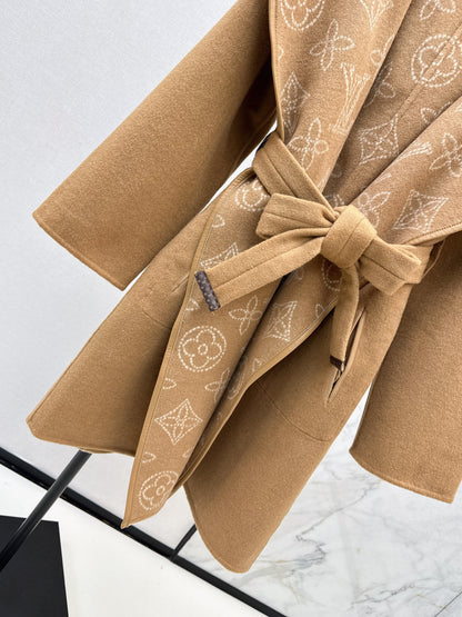Double sided wrap around coat