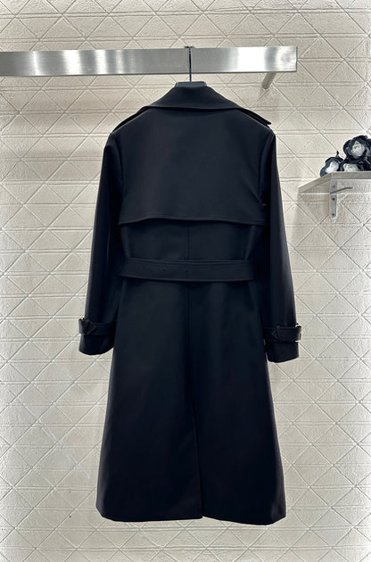 Belt long windbreaker jacket