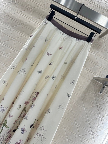 Direct spray floral umbrella shaped skirt