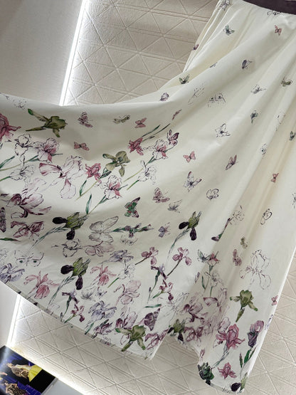 Direct spray floral umbrella shaped skirt