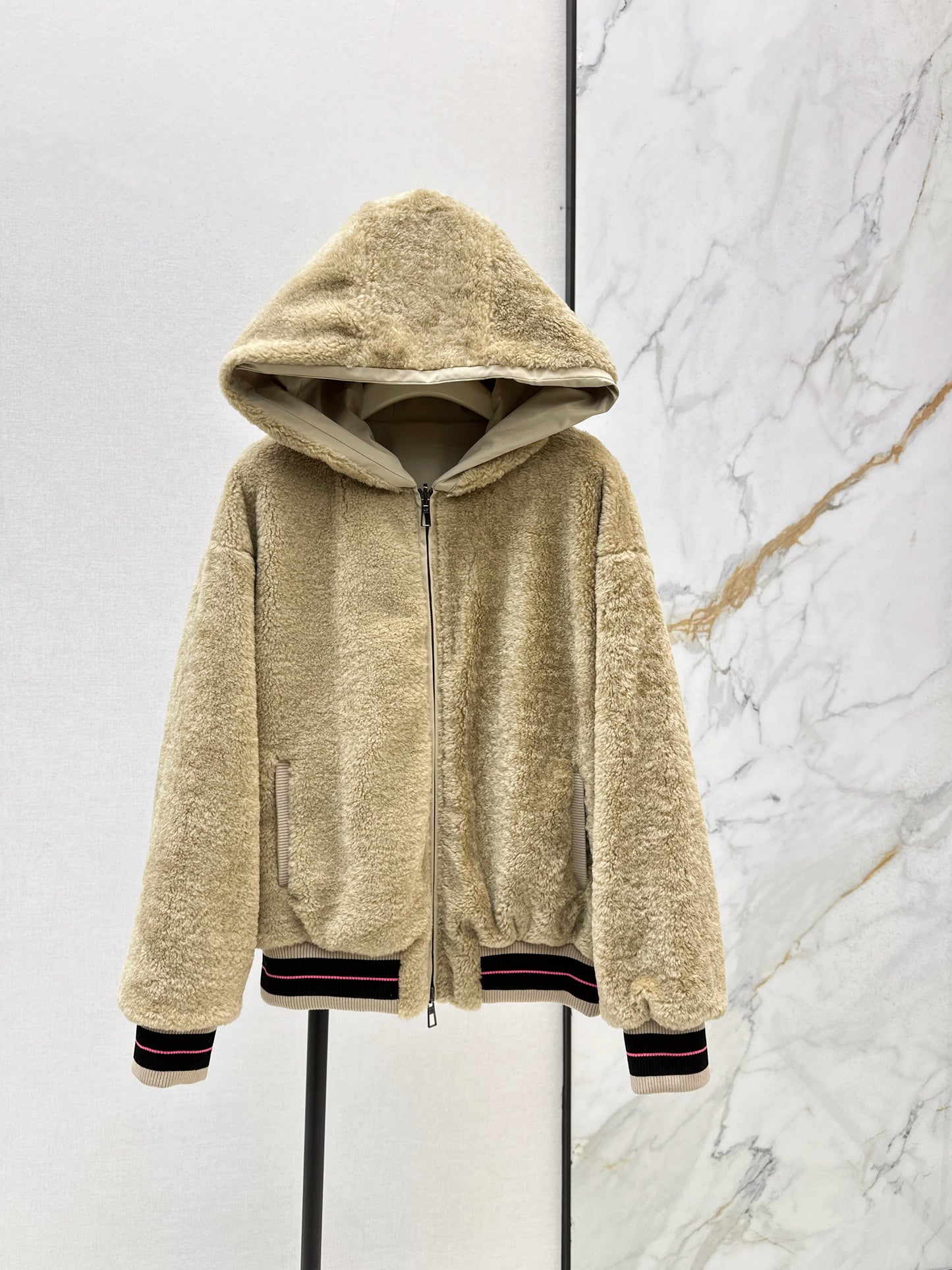 Warm plush jacket