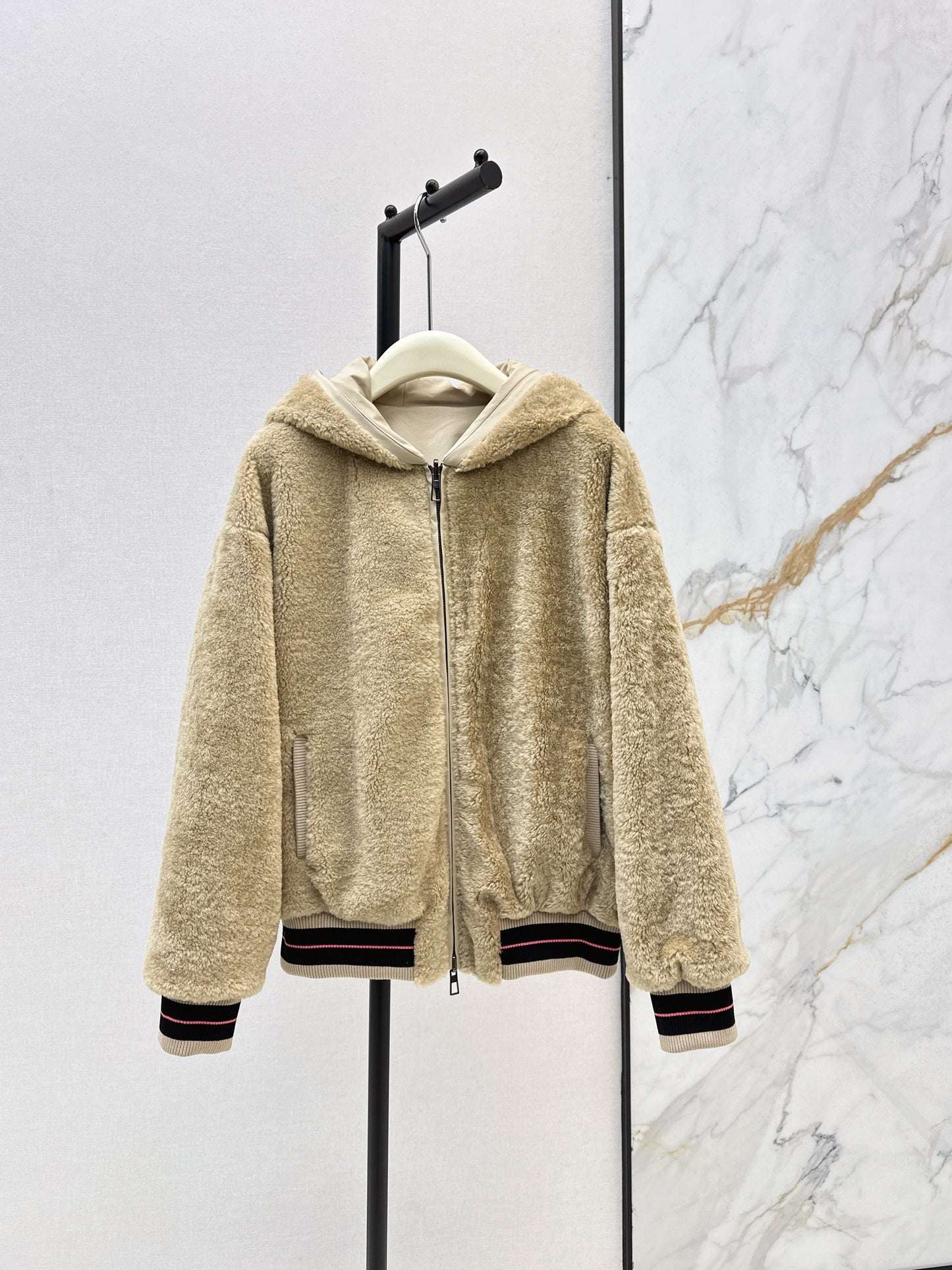 Warm plush jacket