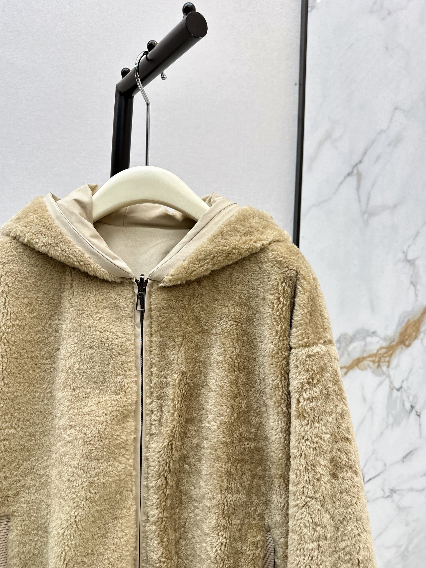 Warm plush jacket