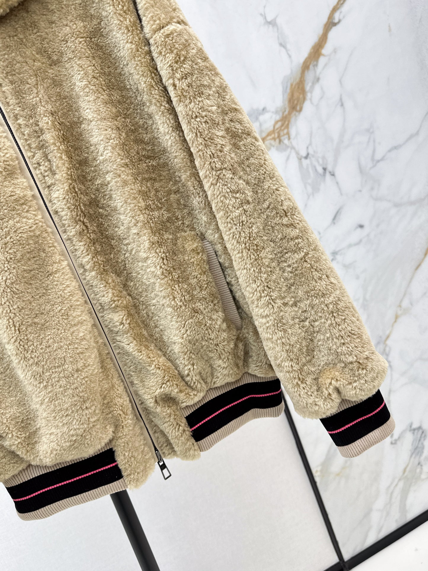 Warm plush jacket
