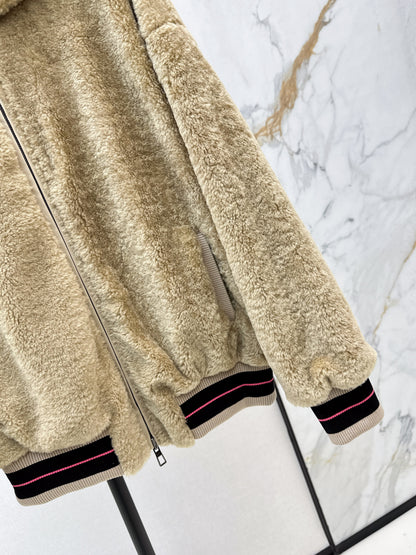 Warm plush jacket