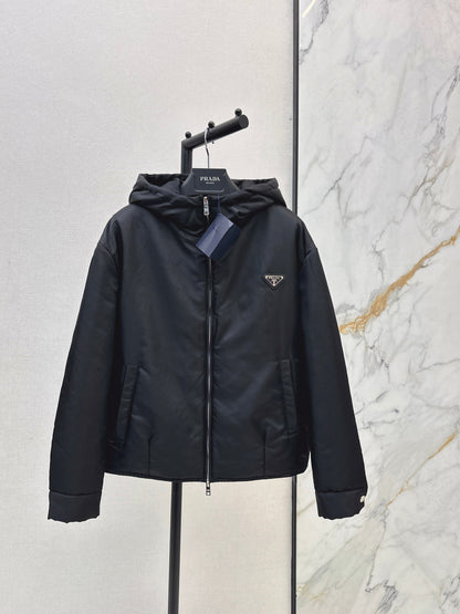 Hooded cotton jacket