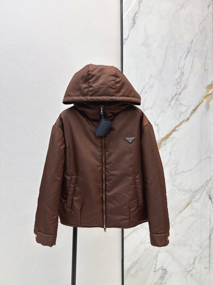 Hooded cotton jacket