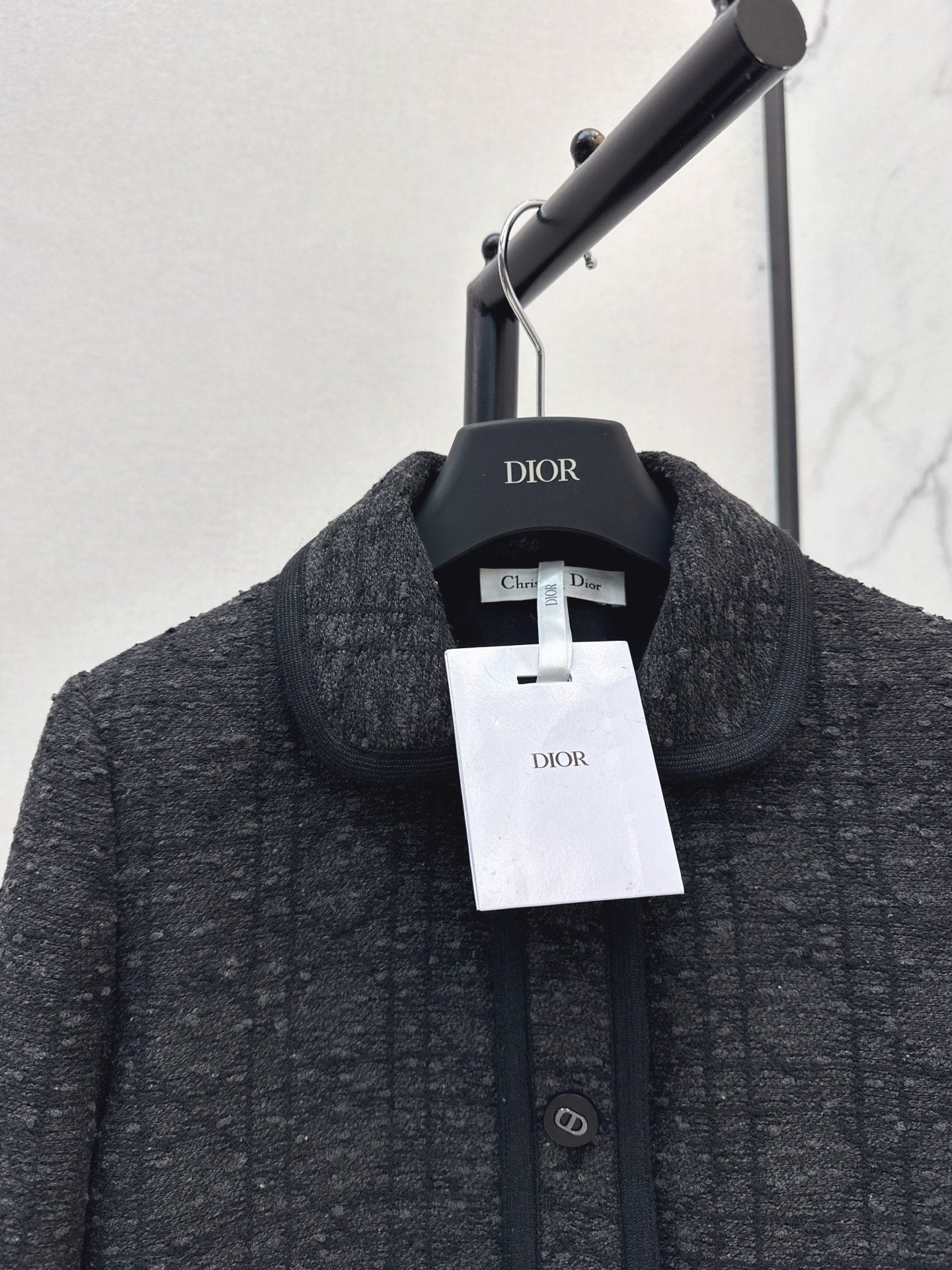 Dai Fei Teng plaid double pocket lapel jacket