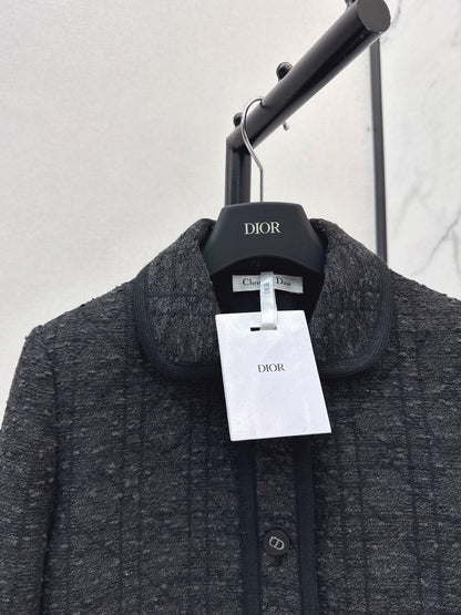 Dai Fei Teng plaid double pocket lapel jacket