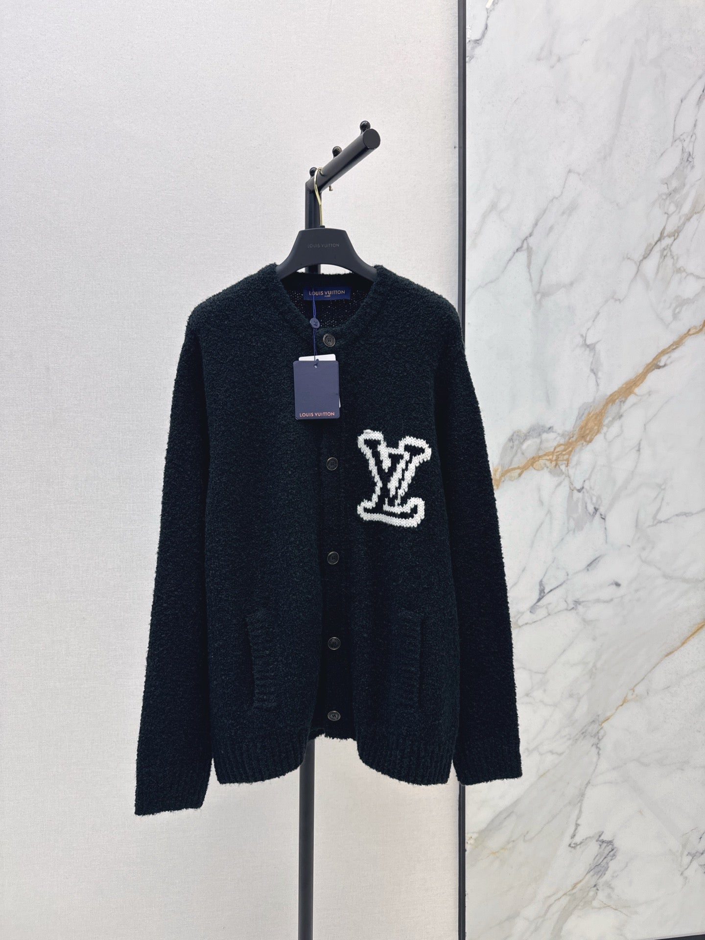 Flower jacquard cardigan
