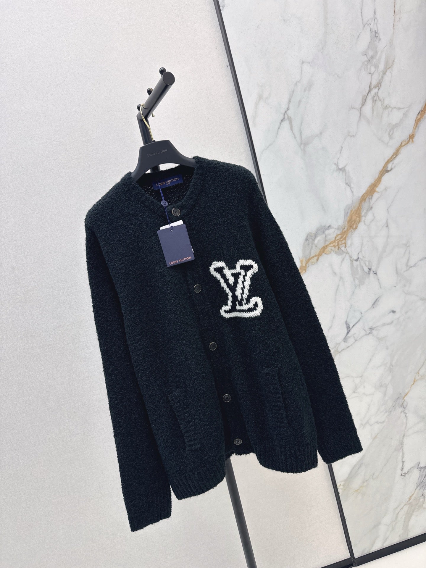 Flower jacquard cardigan