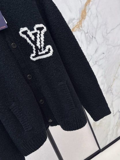 Flower jacquard cardigan
