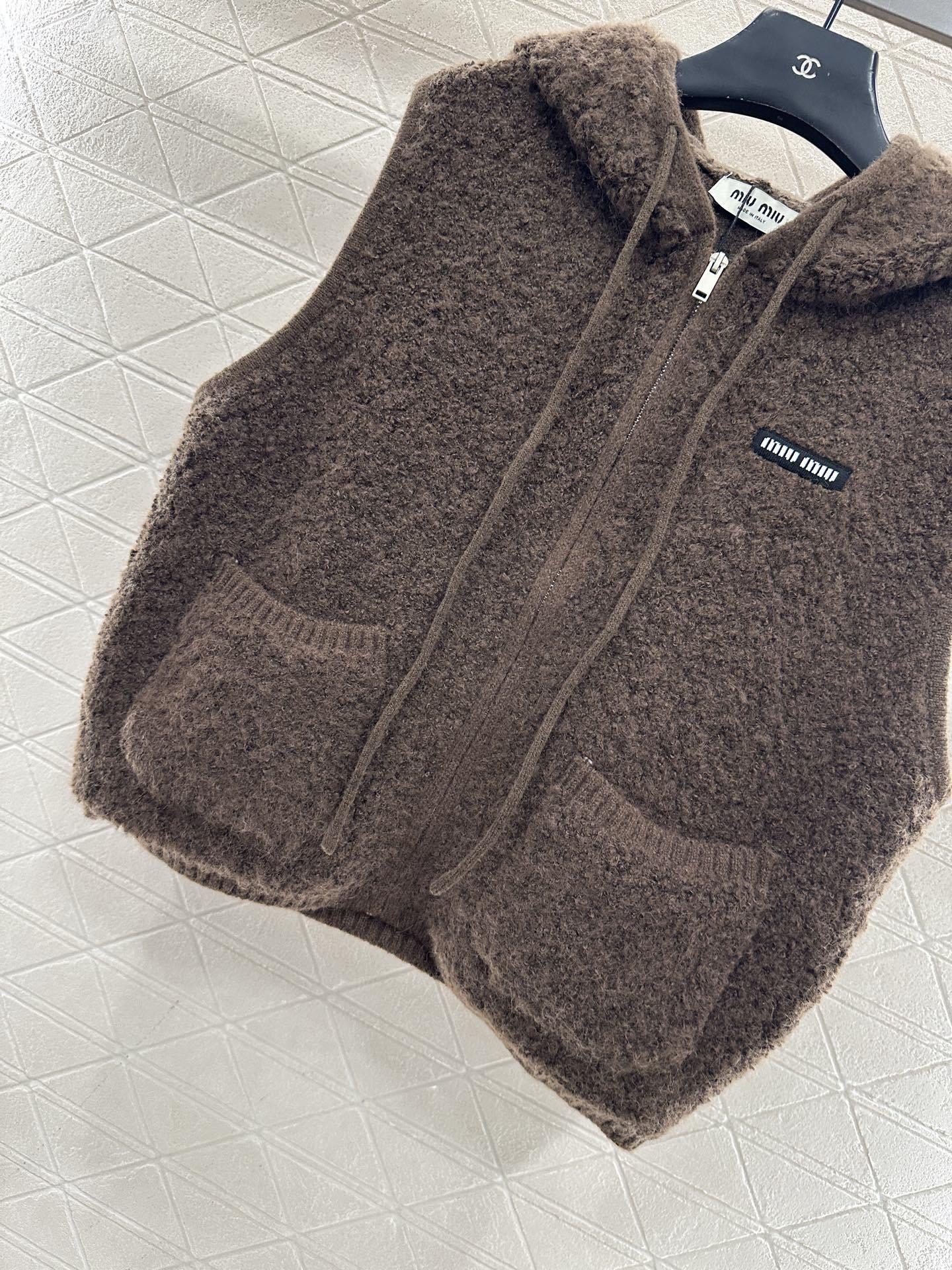 Zipper knitted vest